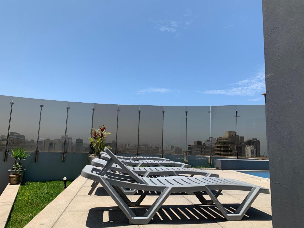 Acogedor Dpto En San Isidro Excelente Vista, Piscina Y Wifi Apartment Lima Luaran gambar